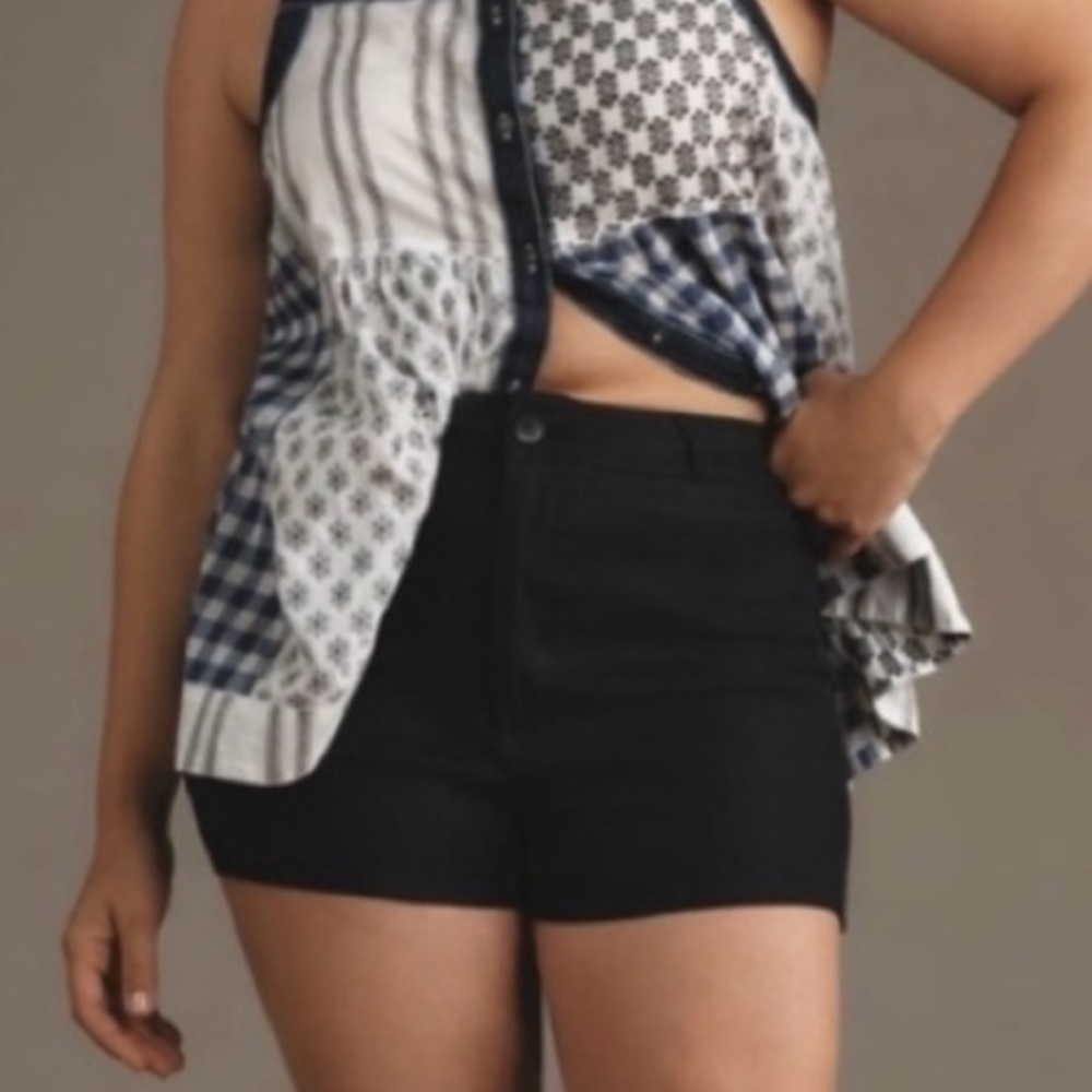 Maeve High Waist Black Women's Shorts